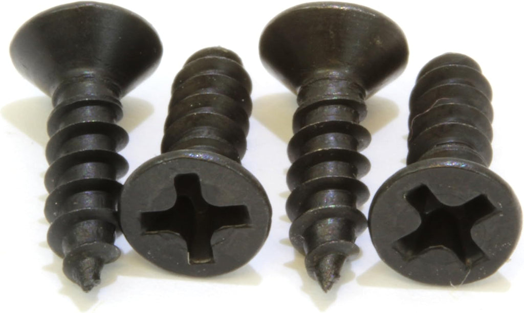 Black Oxide Coated Stainless Screw - Flat Head Phillips Wood Screws - Small Screw Hardware Suitable for Cabinet - Corrosion-Resistant Fasteners (25 Pack of 6 X 1/2)