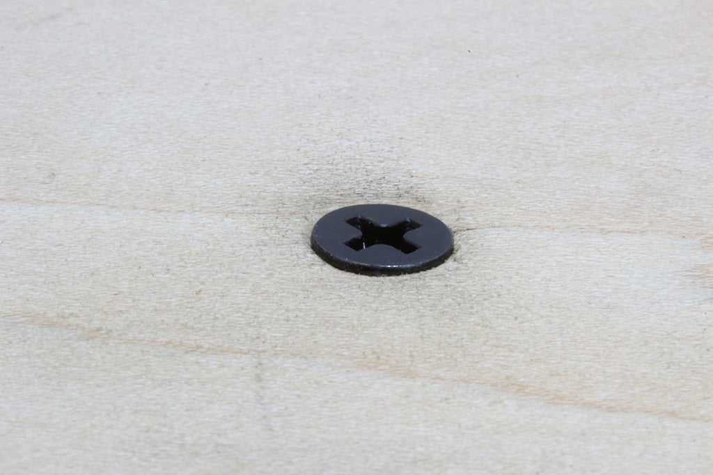 Black Oxide Coated Stainless Screw - Flat Head Phillips Wood Screws - Small Screw Hardware Suitable for Cabinet - Corrosion-Resistant Fasteners (25 Pack of 6 X 1/2)