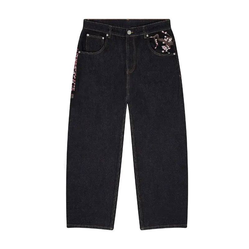 Loose embroidered work pants