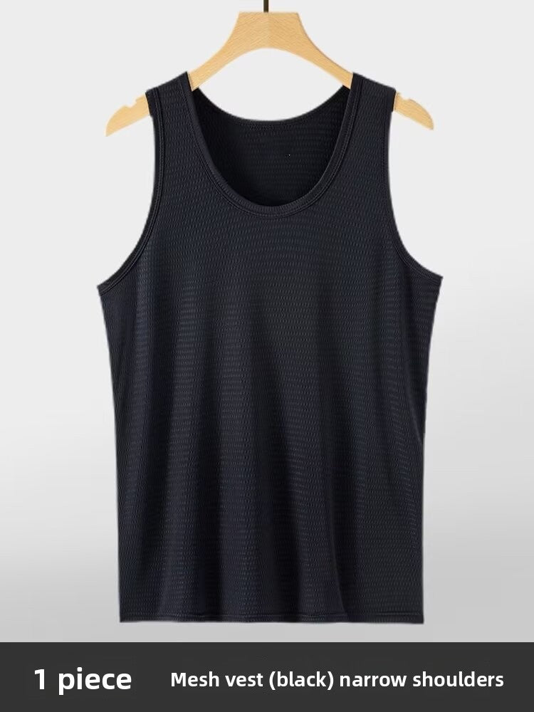 Mens Sports Vest Breathable Workout Top