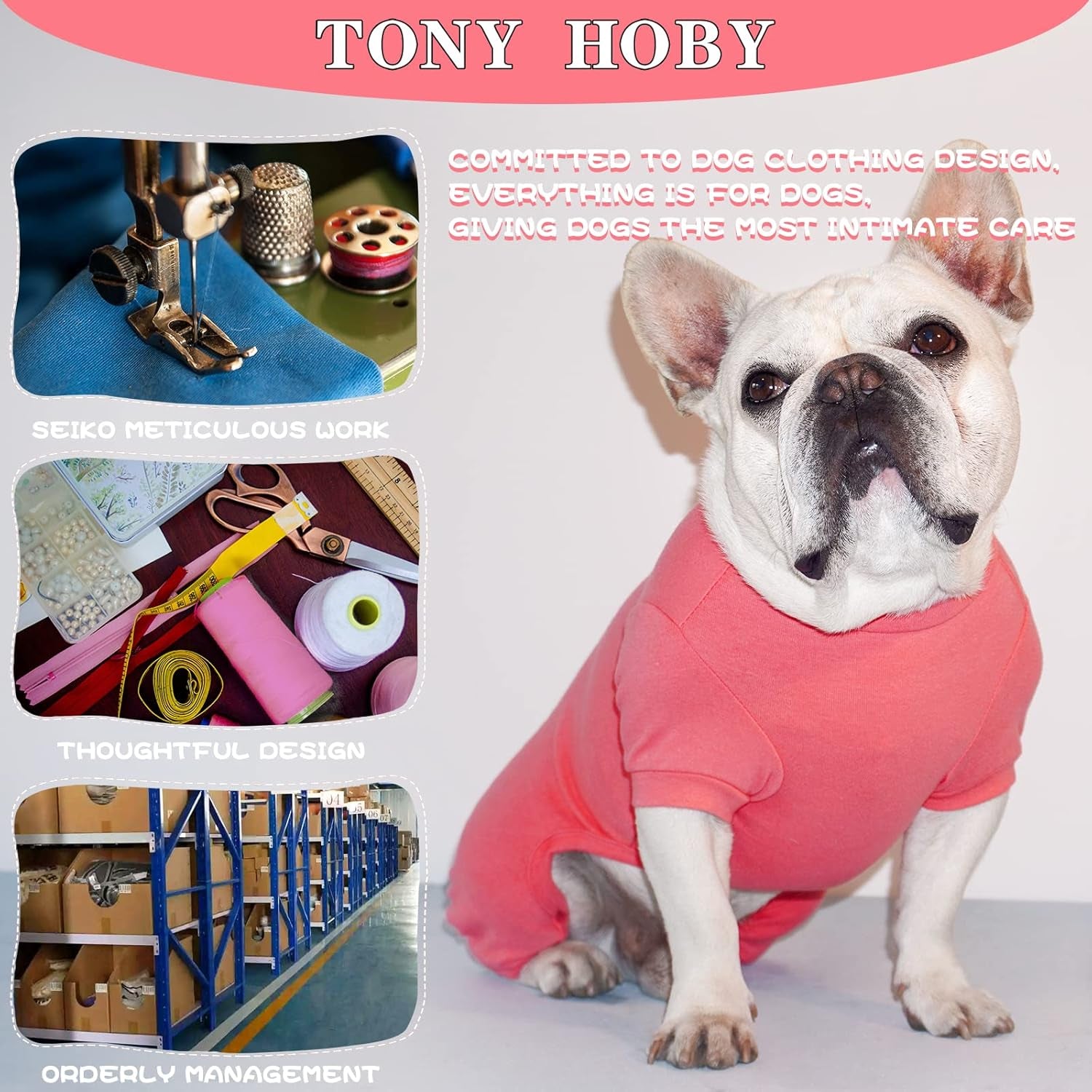 Dog Pajamas, 4 Legged Dog Pajamas, Dogs Jumpsuits with Thermal, Cotton Pet Clothes for Small Medium Dogs (Pink, L)