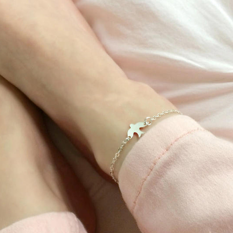 Fashion Dove Anklet Zinc Alloy Foot Jewelry