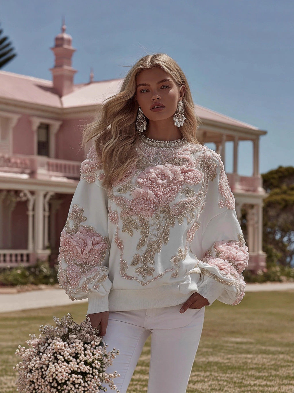 Animal Print Womens Pullover Sweater